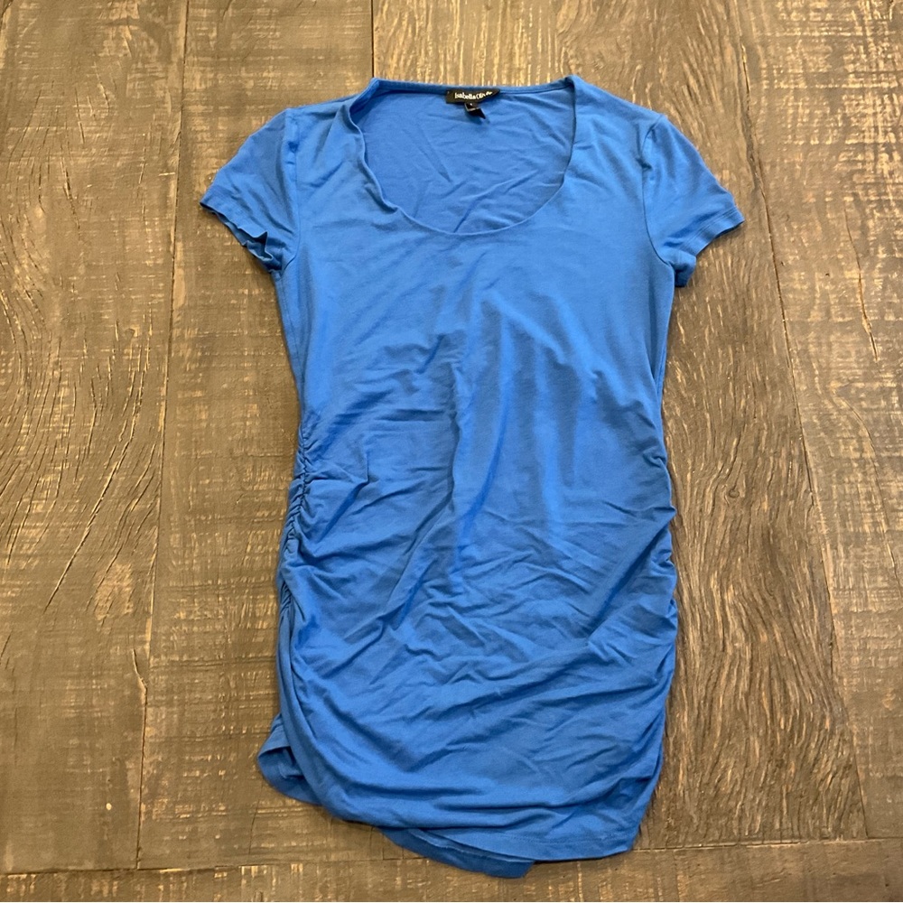 Isabella Oliver “The Essentials” Maternity Cap-Scoop Top - Size 1 (US 4) - Blue